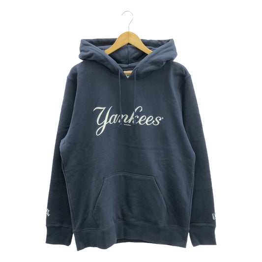 【新品】  AWAKE NY / アウェイクニューヨーク | ×NEW ERA ニューエラ / ×Yankees ヤンキース / ロゴ プリント フーディー パーカー | L | ネイビー | メンズ