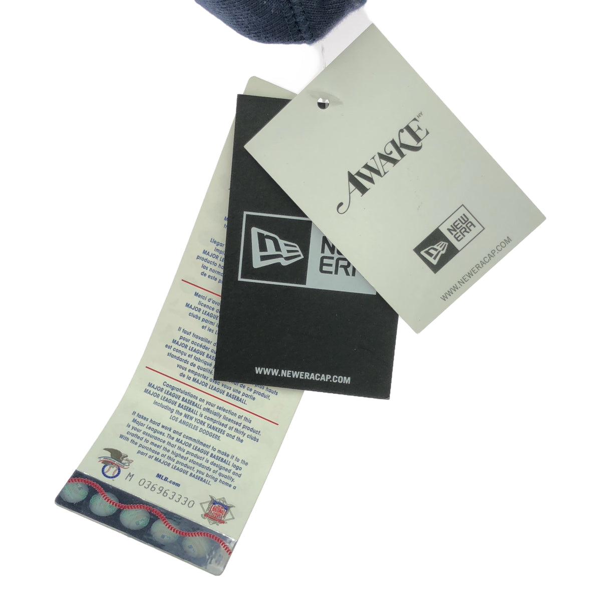 [新] AWAKE NY / Awake New York | ×NEW ERA / ×洋基 / 標誌印花連帽派克大衣 | L |海軍 |男士