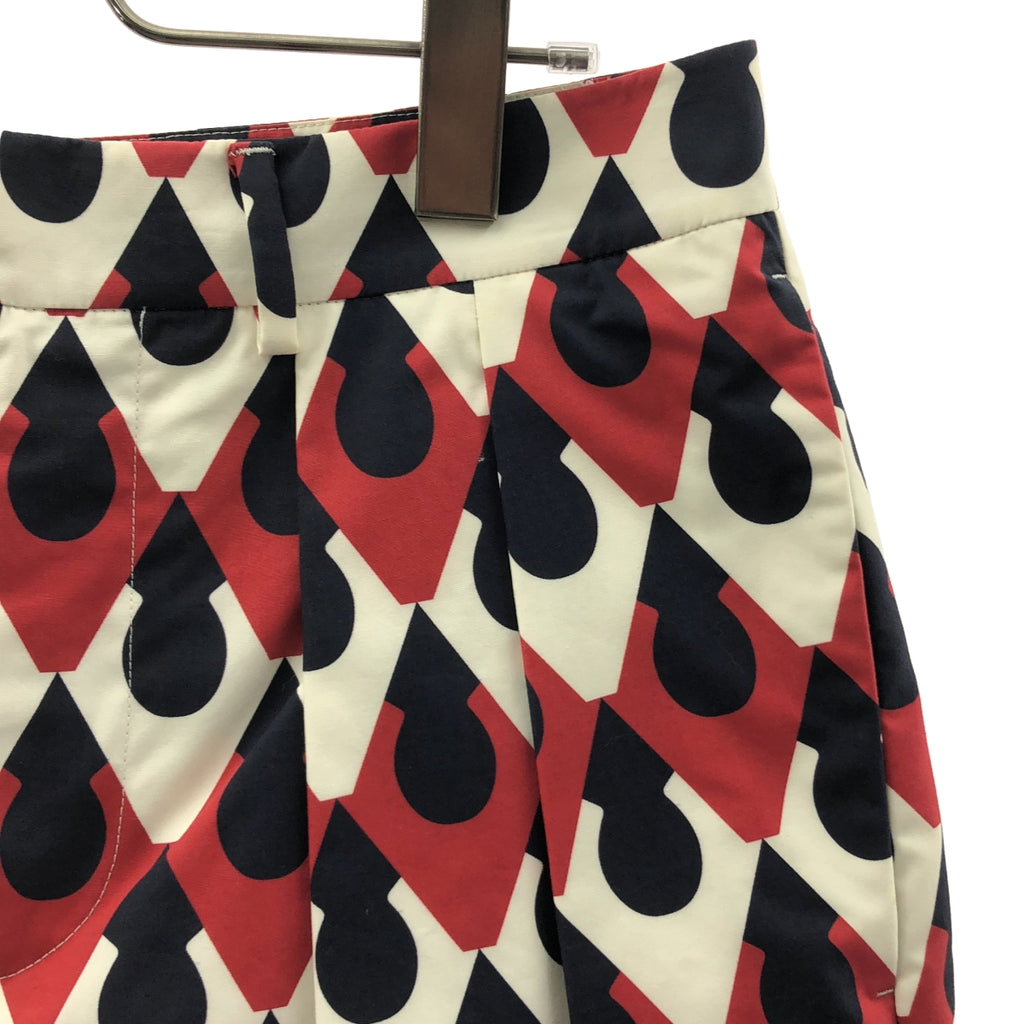 DSQUARED2 / ディースクエアード | 総柄 ロゴプレート プリーツ スカート | 40 | レディース