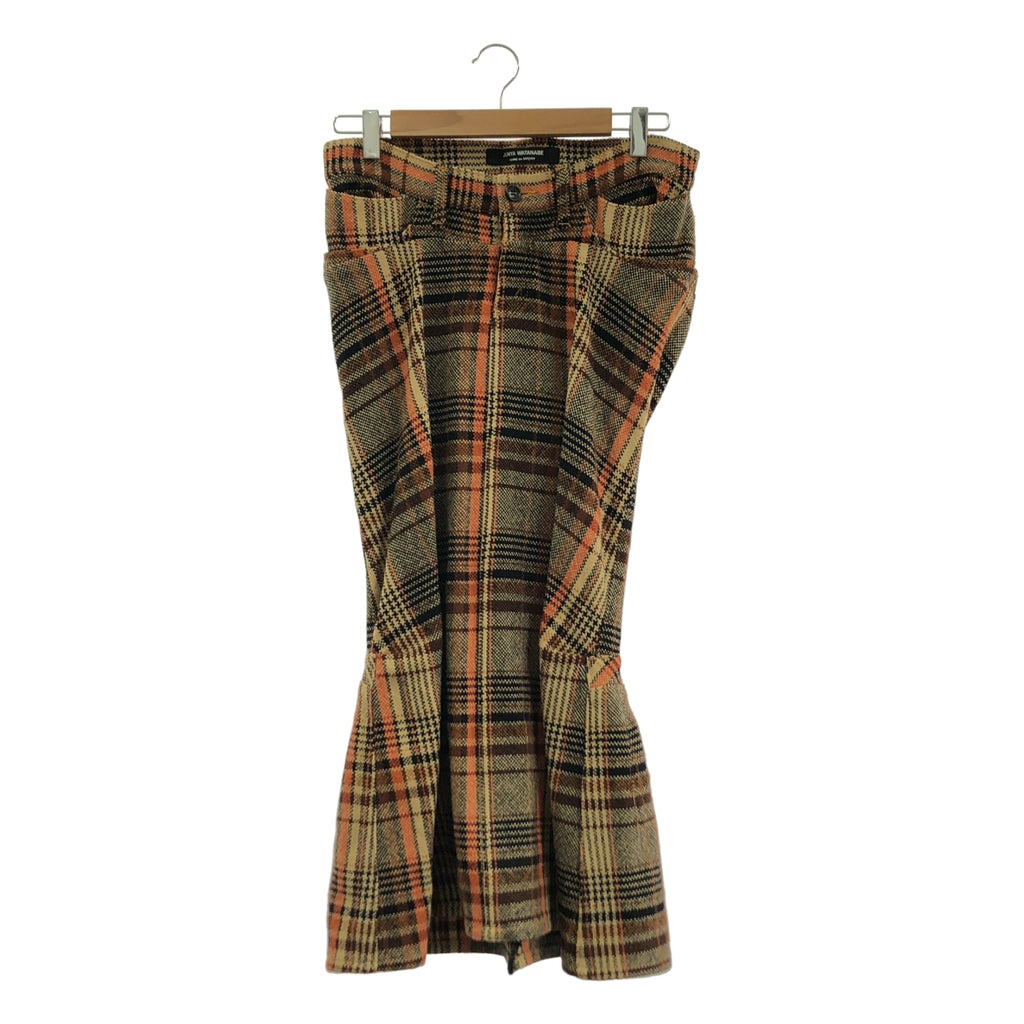 JUNYA WATANABE COMME des GARCONS / ジュンヤワタナベ | 2004AW | ウール チェック 再構築 マーメイド ロングスカート | S | レディース