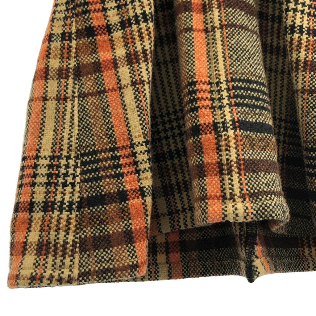 JUNYA WATANABE COMME des GARCONS / ジュンヤワタナベ | 2004AW | ウール チェック 再構築 マーメイド ロングスカート | S | レディース