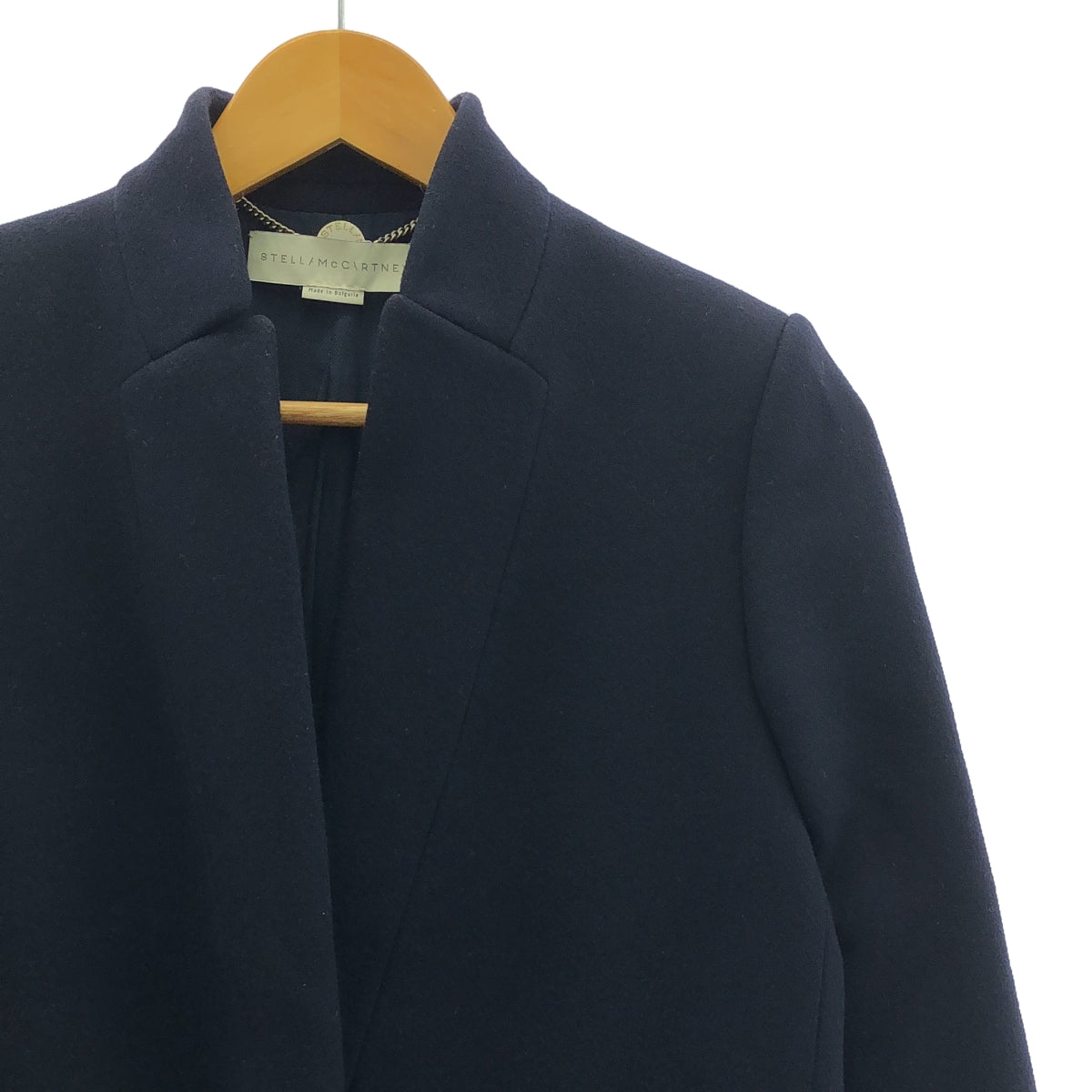 STELLA McCARTNEY / ステラマッカートニー | Bryce Coat ウール ロングコート | 38 | ネイビー | レディース