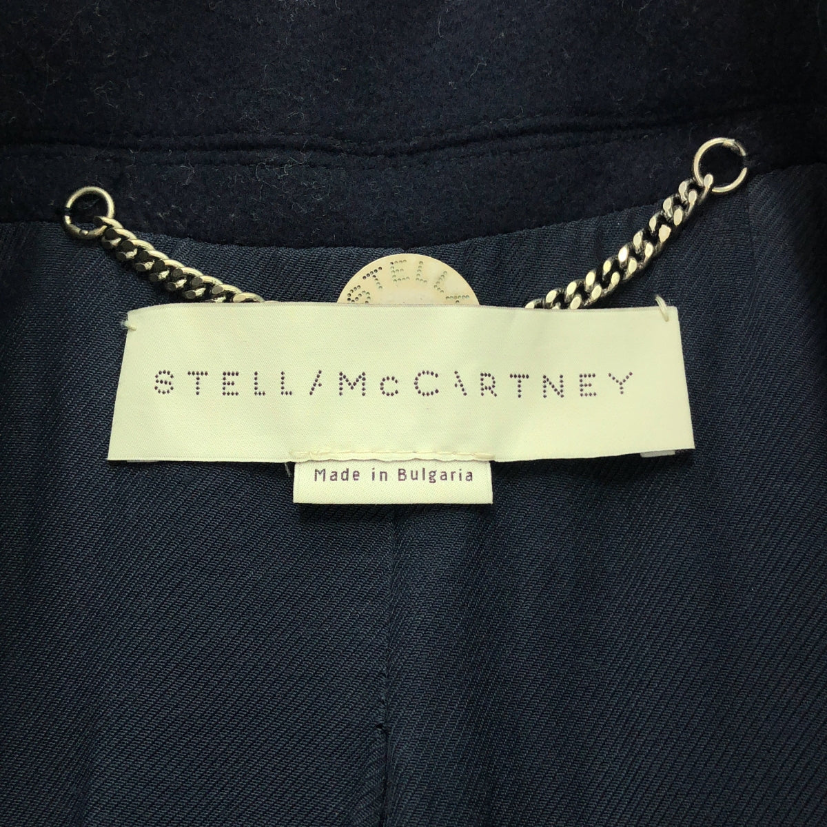 STELLA McCARTNEY / ステラマッカートニー | Bryce Coat ウール ロングコート | 38 | ネイビー | レディース