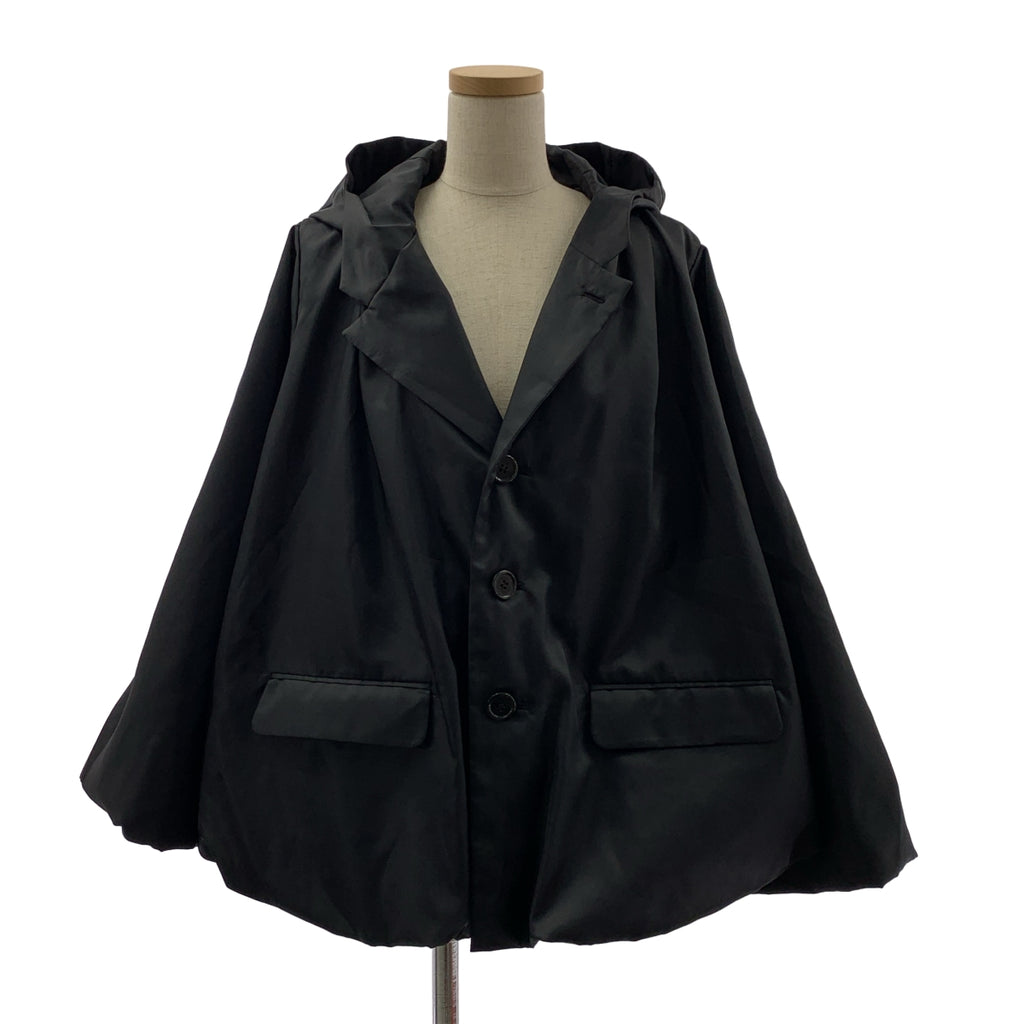 noir kei ninomiya / ノワールケイニノミヤ | 2024 | ポリエステル 変形 立体 シングル ジャケット フーディ | S | レディース