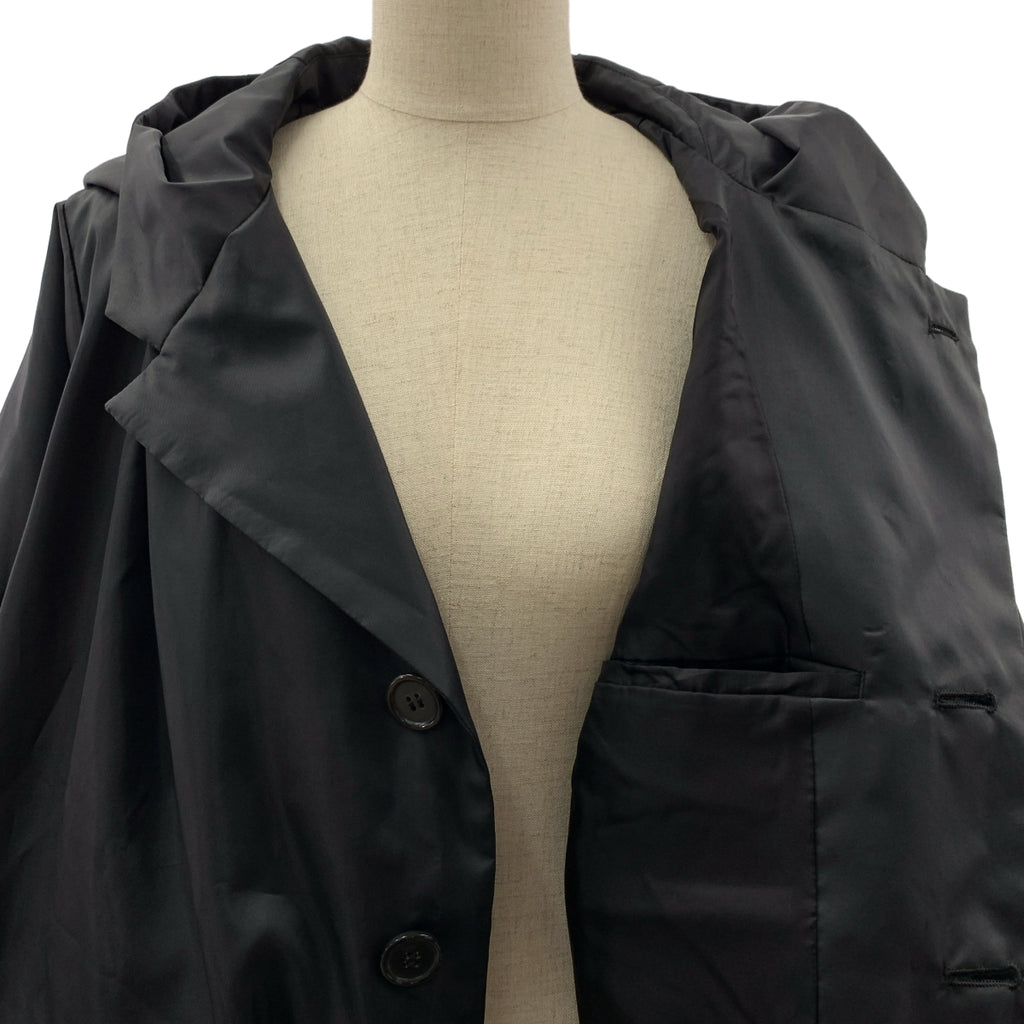 noir kei ninomiya / ノワールケイニノミヤ | 2024 | ポリエステル 変形 立体 シングル ジャケット フーディ | S | レディース