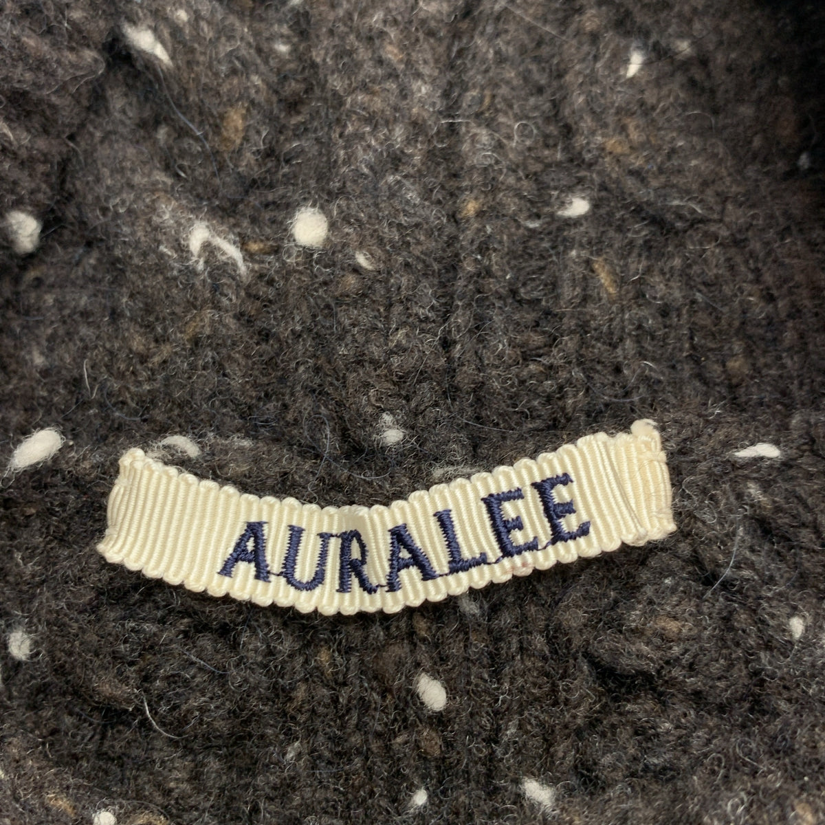 AURALEE | 2021AW | 羊毛小羊駝毛針織高領 P/O / 羊毛針織外層毛衣 | 尺寸 4 |