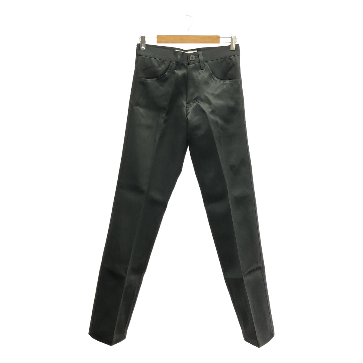 【新品】  DAIRIKU / ダイリク | 2024SS | “Straight“ Satin Pants サテンパンツ | 27 | ブラック | メンズ