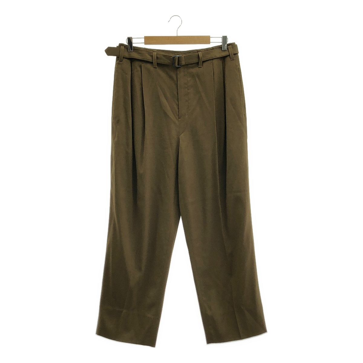 LEMAIRE / 르메르 | 2020AW | BELTED PLEAT TROUSER 코튼 벨티드 트라우저 팬츠 | 48 |