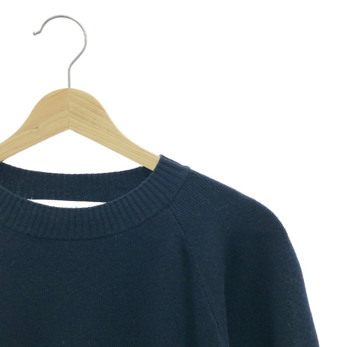 SILVIAN HEACH / 실비안 | 히치 울 볼륨 슬리브 주름 도킹 원피스 | 38 | 네이비 | 여성