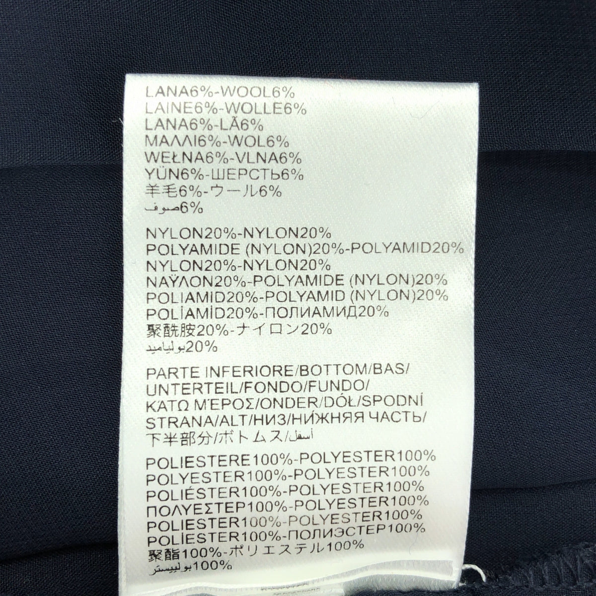 SILVIAN HEACH / シルビアン | ヒーチ ウール ボリュームスリーブ プリーツ ドッキング ワンピース | 38 | ネイビー | レディース