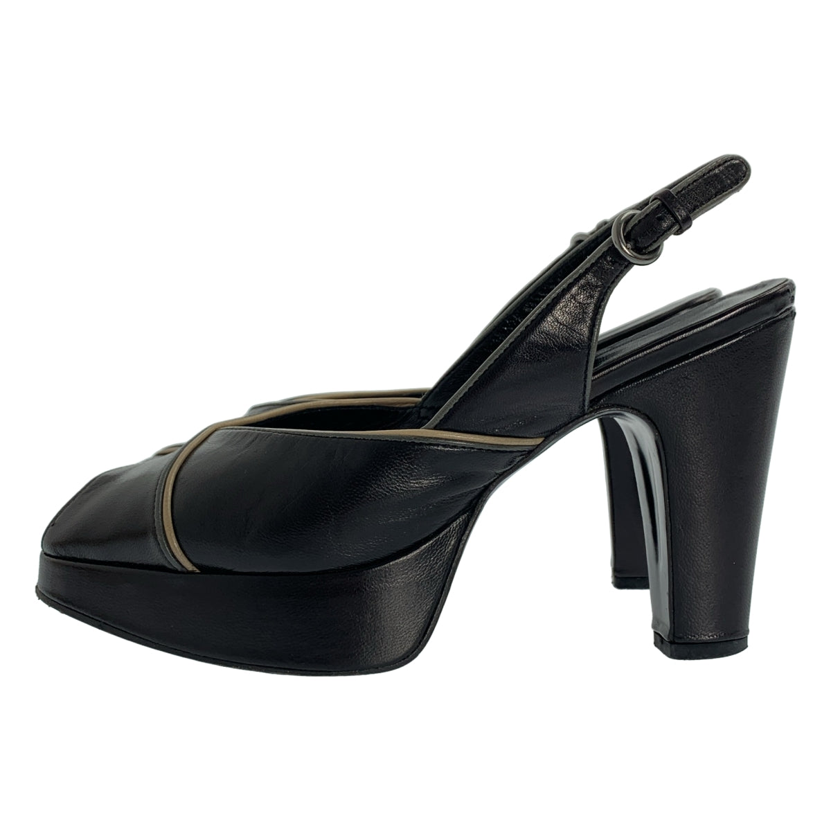 miu miu / Miu Miu | 皮革露趾高跟鞋 | 36碼 | 女士