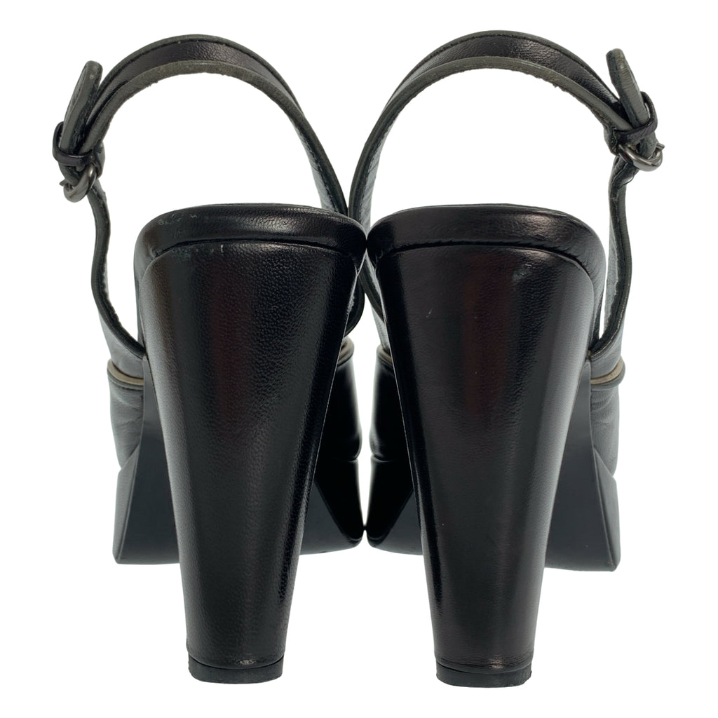 miu miu / Miu Miu | 皮革露趾高跟鞋 | 36碼 | 女士