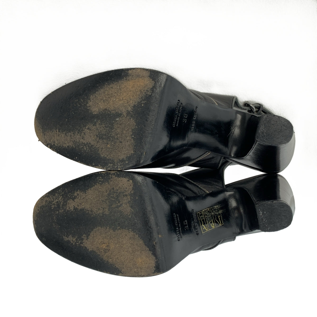 miu miu / Miu Miu | 皮革露趾高跟鞋 | 36碼 | 女士