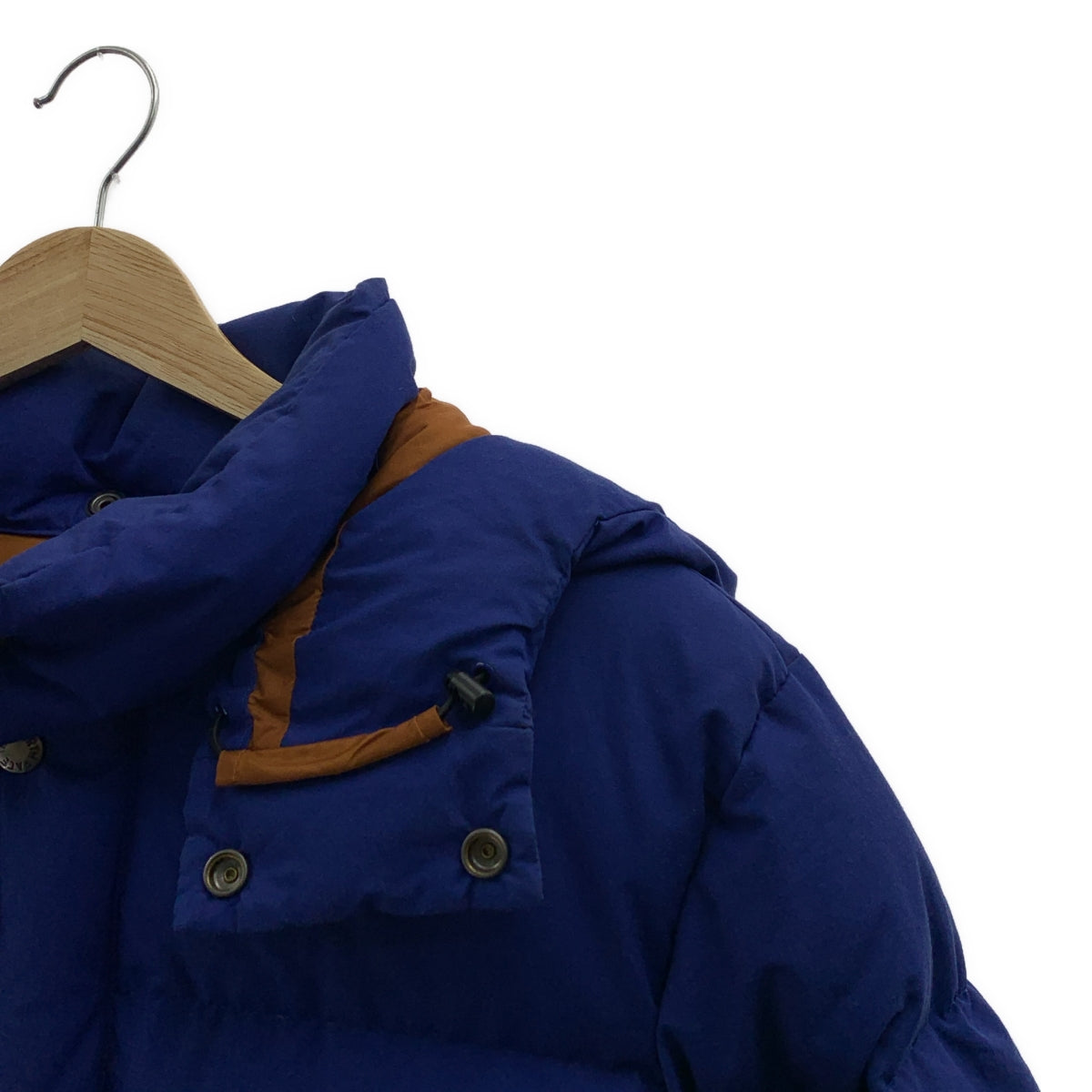JUNYA WATANABE COMME des GARCONS MAN / ジュンヤワタナベコムデギャルソンマン | 2017AW | ×THE NORTH FACE / ノースフェイス 綿ナイロン グログラン フーデッド ダウンジャケット | S | ブルー | メンズ