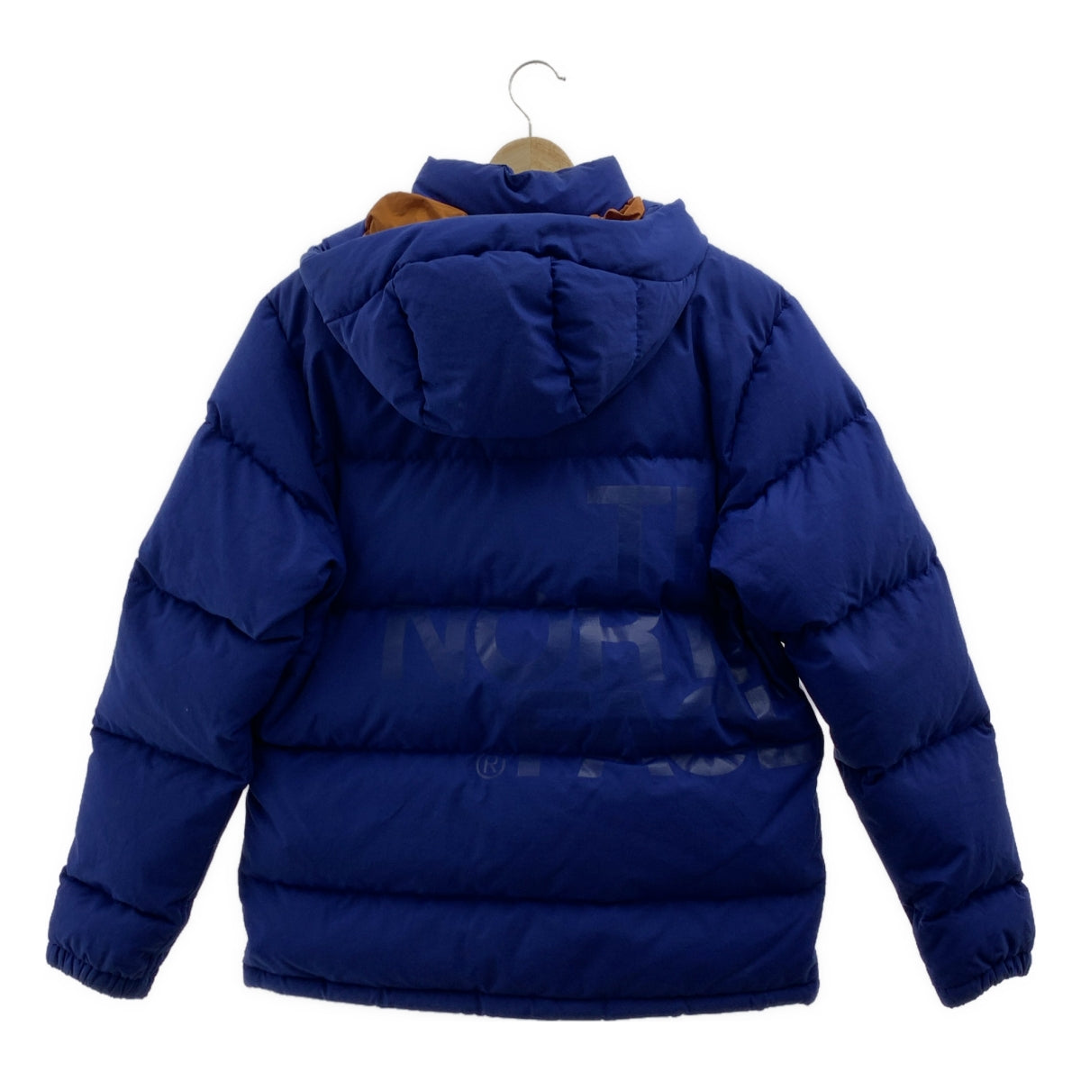 JUNYA WATANABE COMME des GARCONS MAN / ジュンヤワタナベコムデギャルソンマン | 2017AW | ×THE NORTH FACE / ノースフェイス 綿ナイロン グログラン フーデッド ダウンジャケット | S | ブルー | メンズ