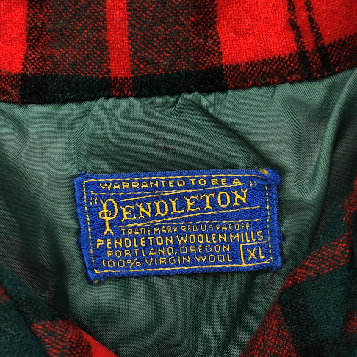 PENDLETON / ペンドルトン | 50s ヴィンテージ ウール チェック オープンカラーシャツ | XL | メンズ