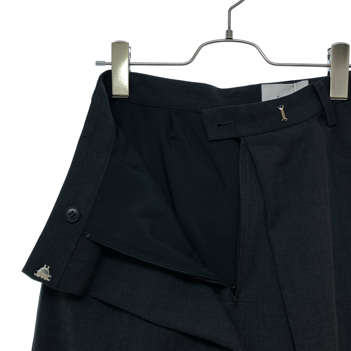 CLANE / クラネ | × MINAMI TANAKA TUCK HERRINGBONE SLACKS スラックス パンツ | 2 | レディース