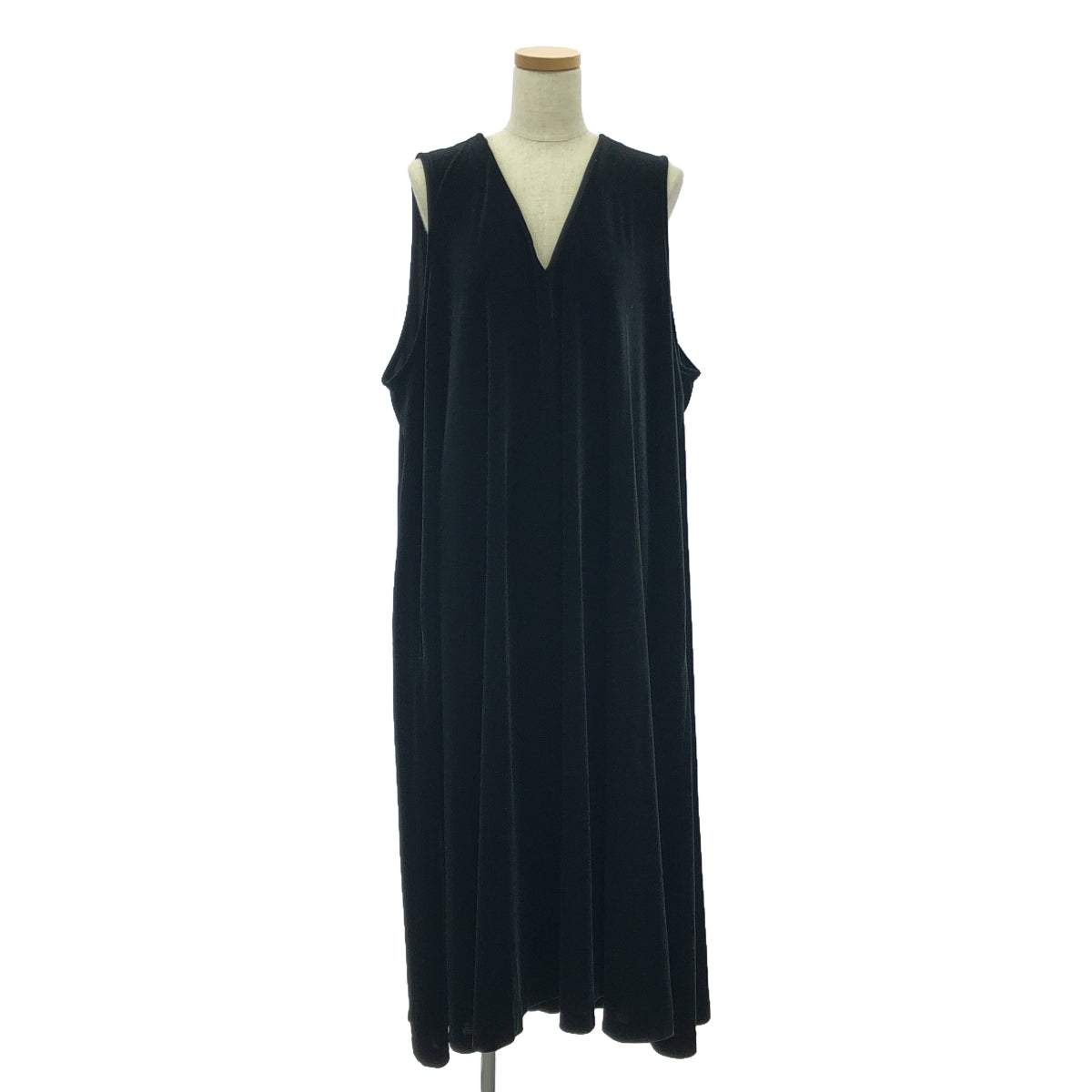 foufou / 푸후 | no-sleeve velour one piece 민소매 벨벳 원피스 | 1 |