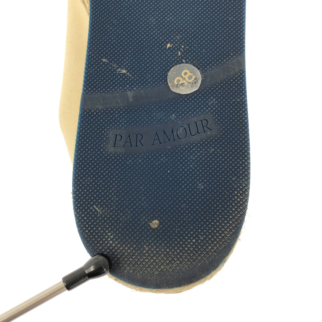 GUCCI | 復古Logo帆布草編鞋 | 38碼 | 米色 | 女款