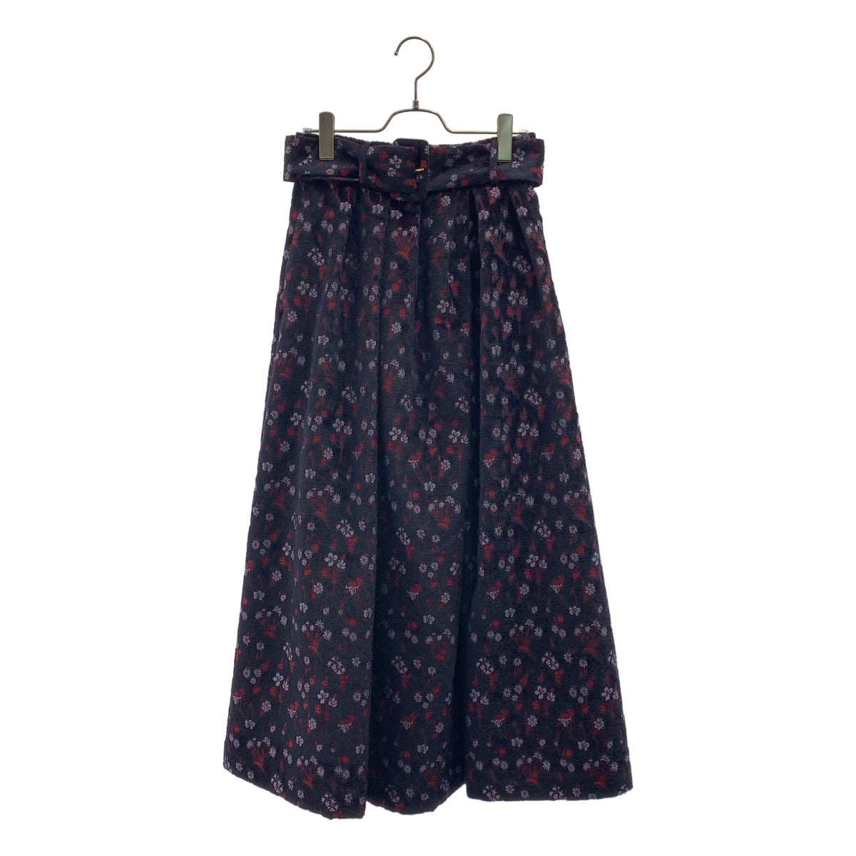 Mame Kurogouchi / マメクロゴウチ | 2022AW | Floral Jacquard Flared Skirt フローラル ジャガード スカート | 2 | レディース