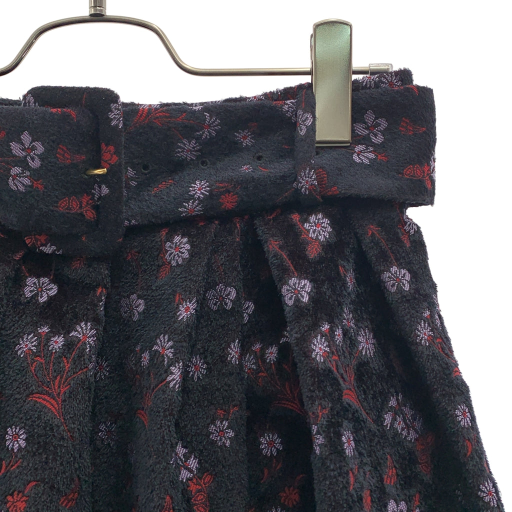Mame Kurogouchi / マメクロゴウチ | 2022AW | Floral Jacquard Flared Skirt フローラル ジャガード スカート | 2 | レディース
