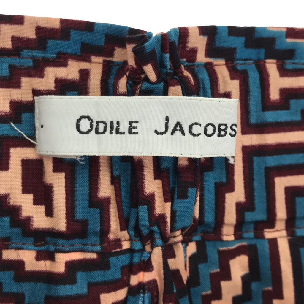 ODILE JACOBS / オディールジェイコブズ | 総柄 プリント ロングスカート | F | マルチカラー | レディース