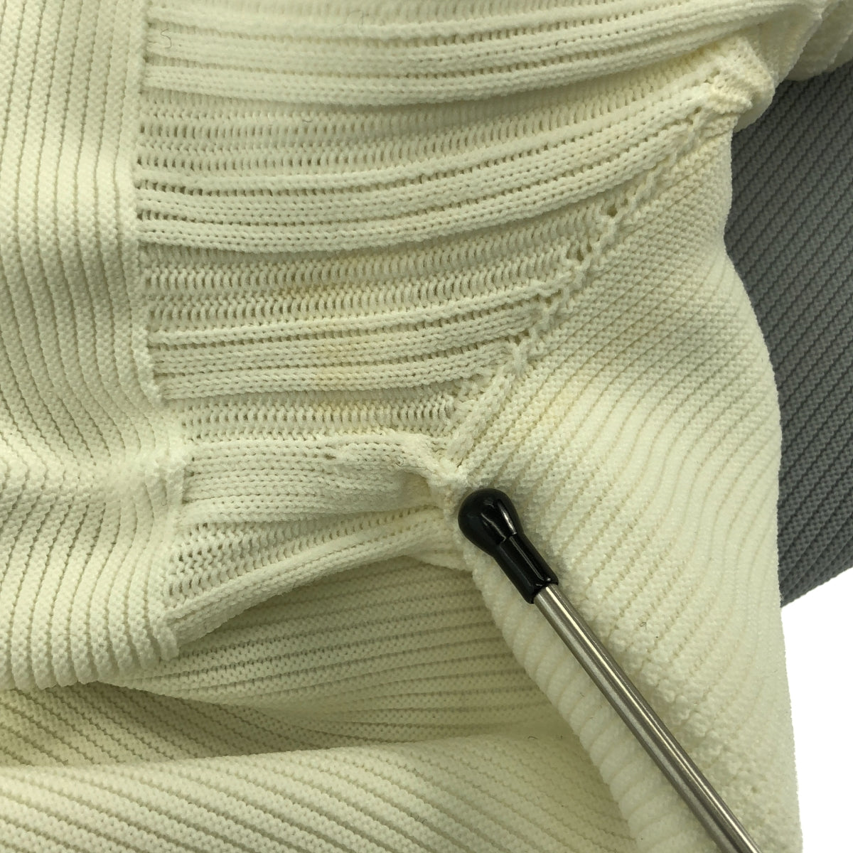 CFCL / 시에프시엘 | POTTERY SHORT BELL SLEEVE FLARE DRESS / 바이컬러 리브 원피스 | 1 |
