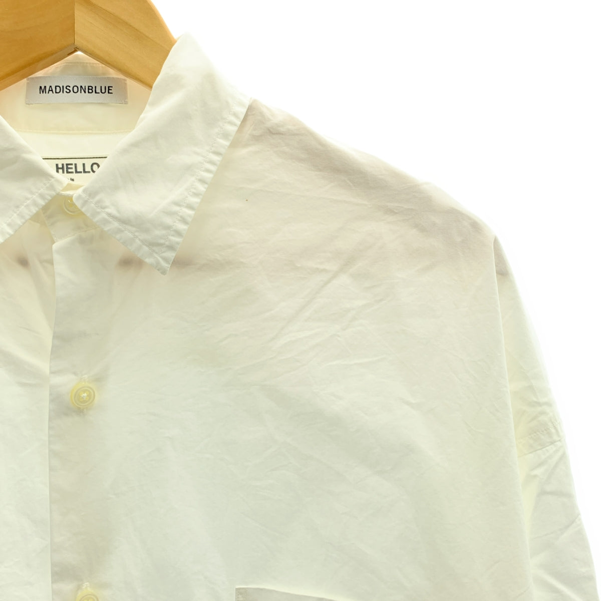 MADISON BLUE / 매디슨 블루 | J.BRADLEY CUFF SHIRT 코튼 7 분 소매 셔츠 | S | 여성