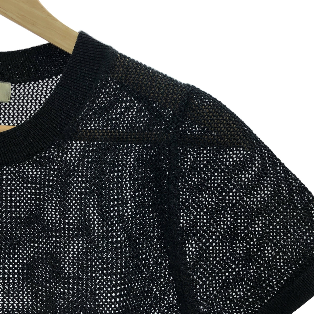 NKNIT / ンニット | 2024SS | Mesh Knit メッシュ ニット Tシャツ | 1 | ブラック | レディース NKNIT / ンニット | 2024SS | Mesh Knit メッシュ ニット T