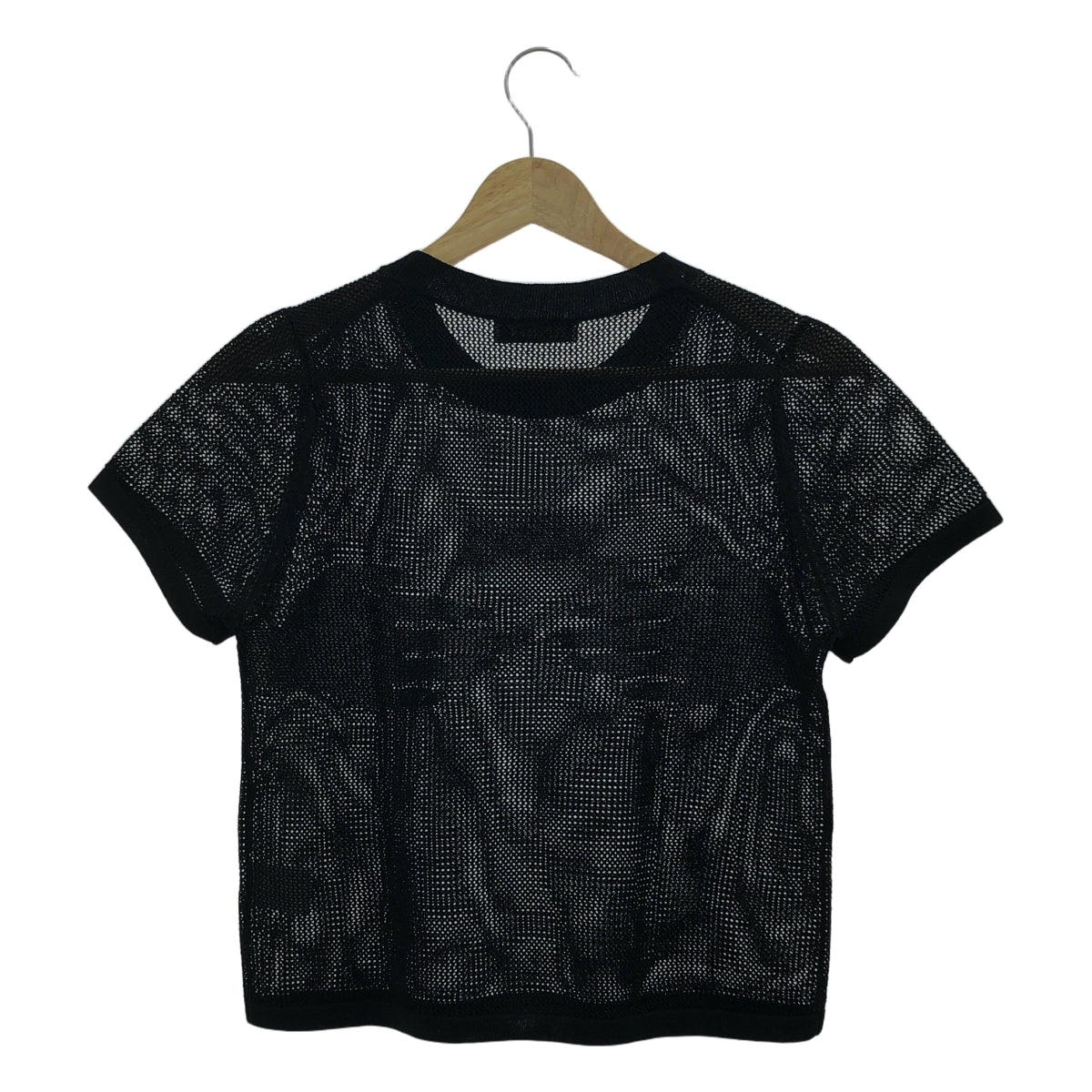 NKNIT / ンニット | 2024SS | Mesh Knit メッシュ ニット Tシャツ | 1 | ブラック | レディース