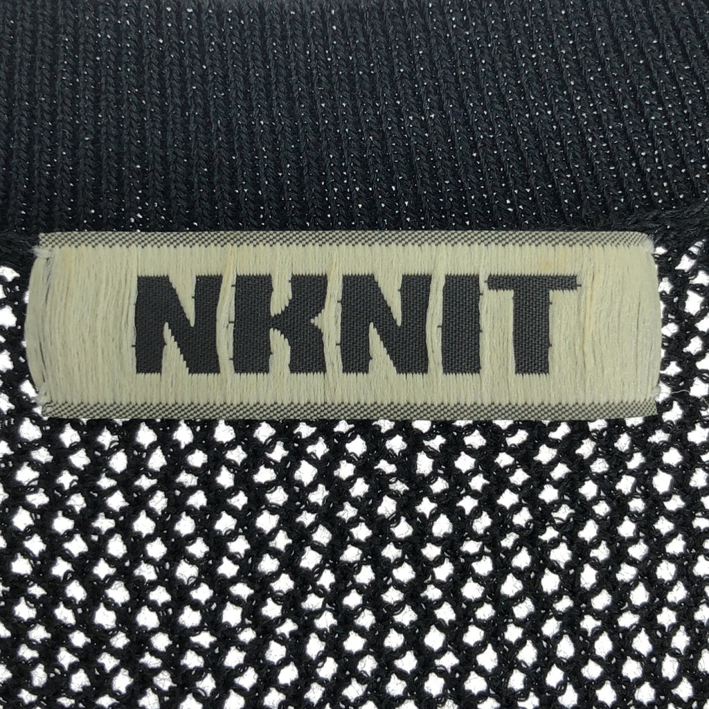 NKNIT / ンニット | 2024SS | Mesh Knit メッシュ ニット Tシャツ | 1 | ブラック | レディース