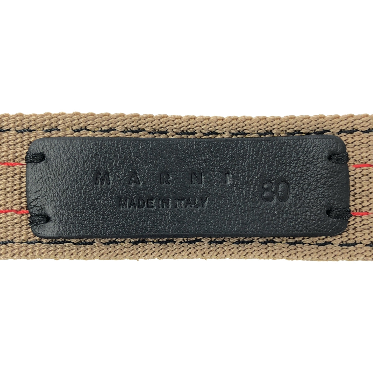 【美品】  MARNI / マルニ | レザーパッチ ガチャベルト / ユニセックス | ブラウン | メンズ