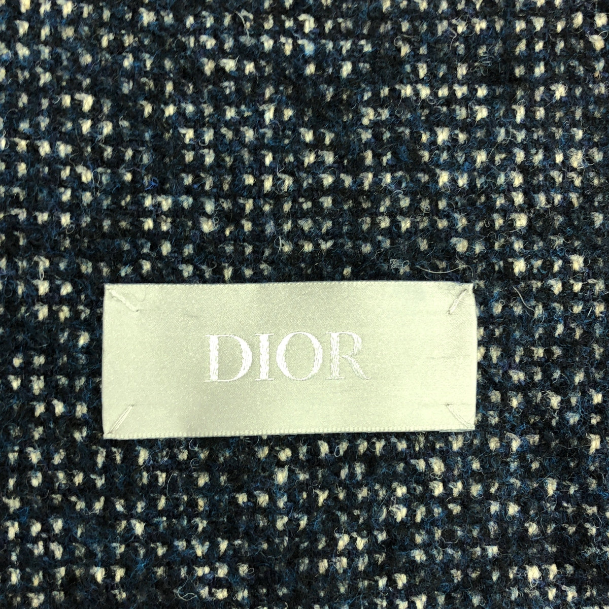 【美品】  Dior homme / ディオールオム | 2023AW | ウールツイード アンストラクチャード カーディガンジャケット | 46 | ネイビー | メンズ