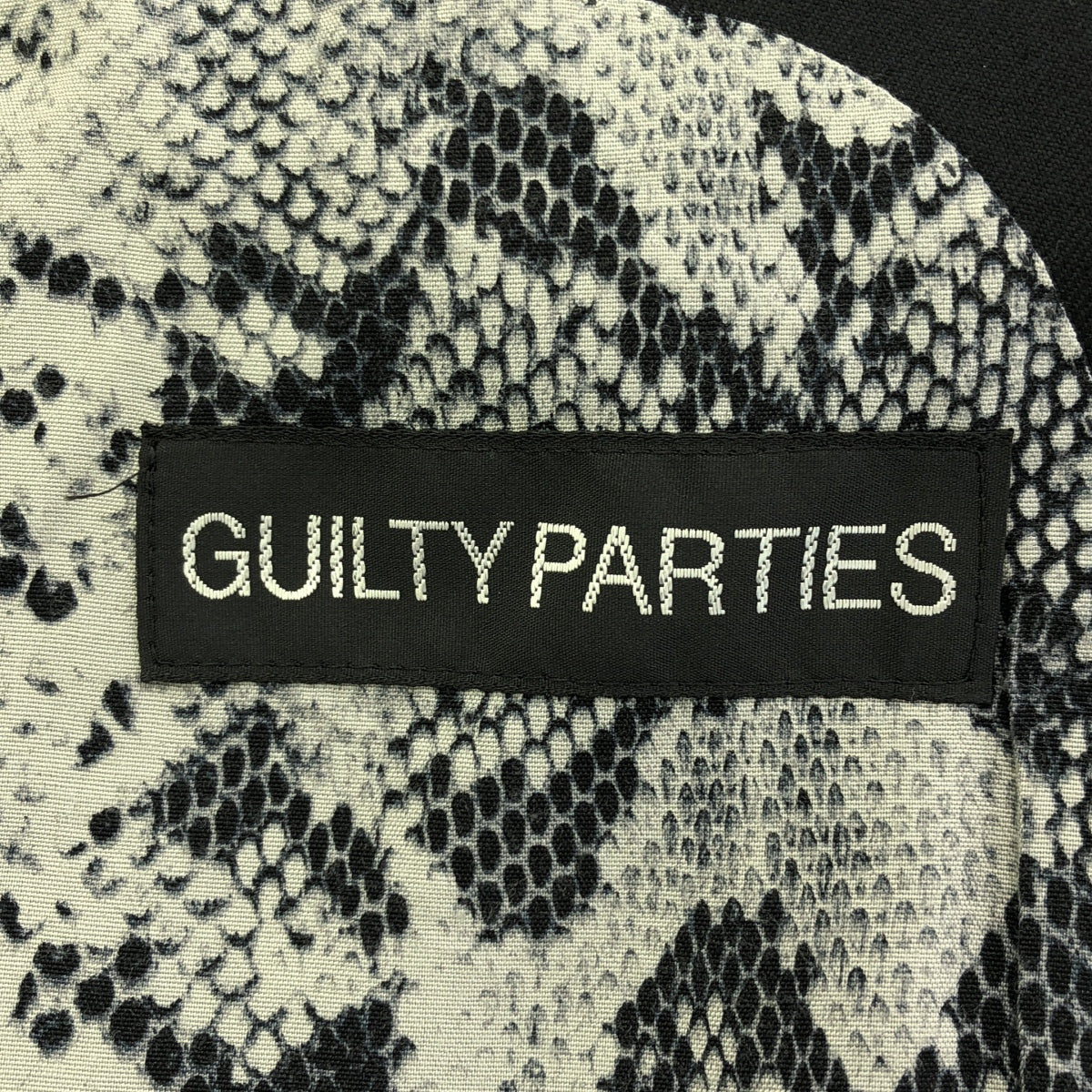 WACKO MARIA / ワコマリア | 2B テーラード ジャケット | L | ブラック / パイソン | メンズ