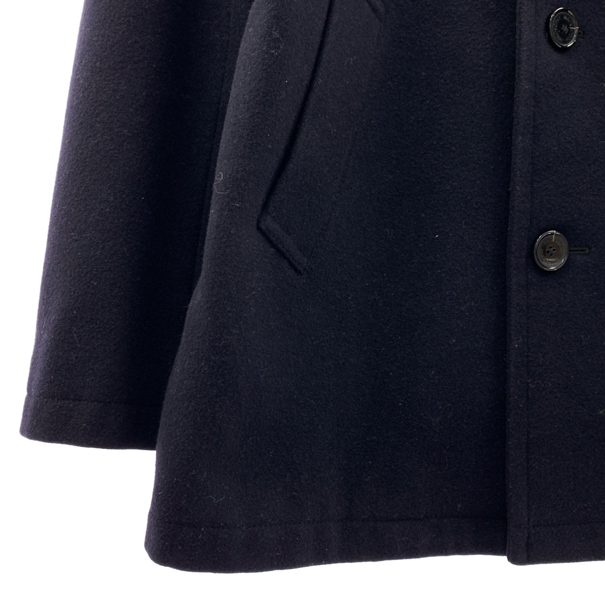 MACKINTOSH PHILOSOPHY / マッキントッシュフィロソフィー | アドミラル メルトン シングル ピーコート | 36 | ネイビー | レディース