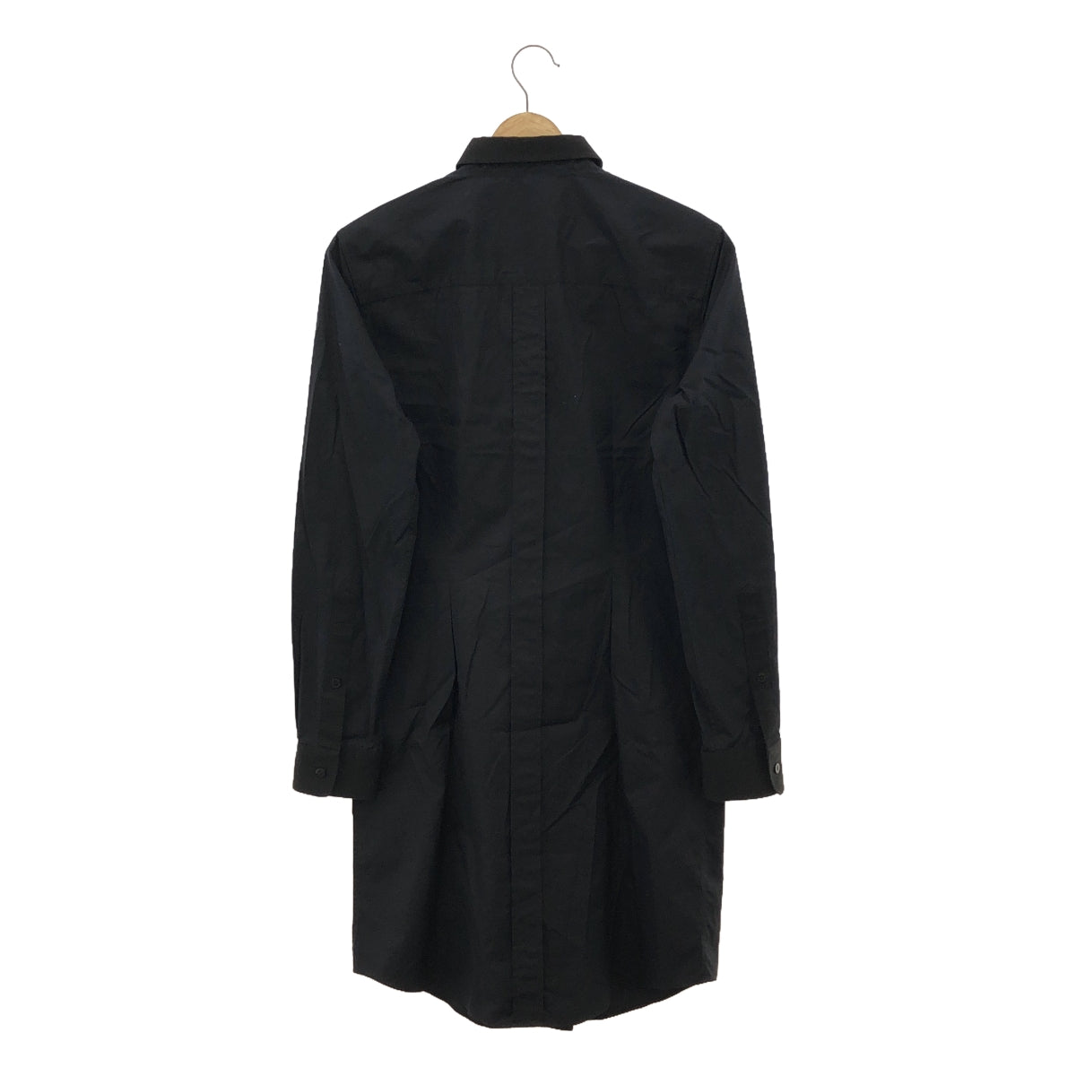 DOLCE &amp; GABBANA / Dolce &amp; Gabbana Dolce &amp; Gabbana | Cotton mixed material clerical long shirt dress | Size 40 | Black | Women's