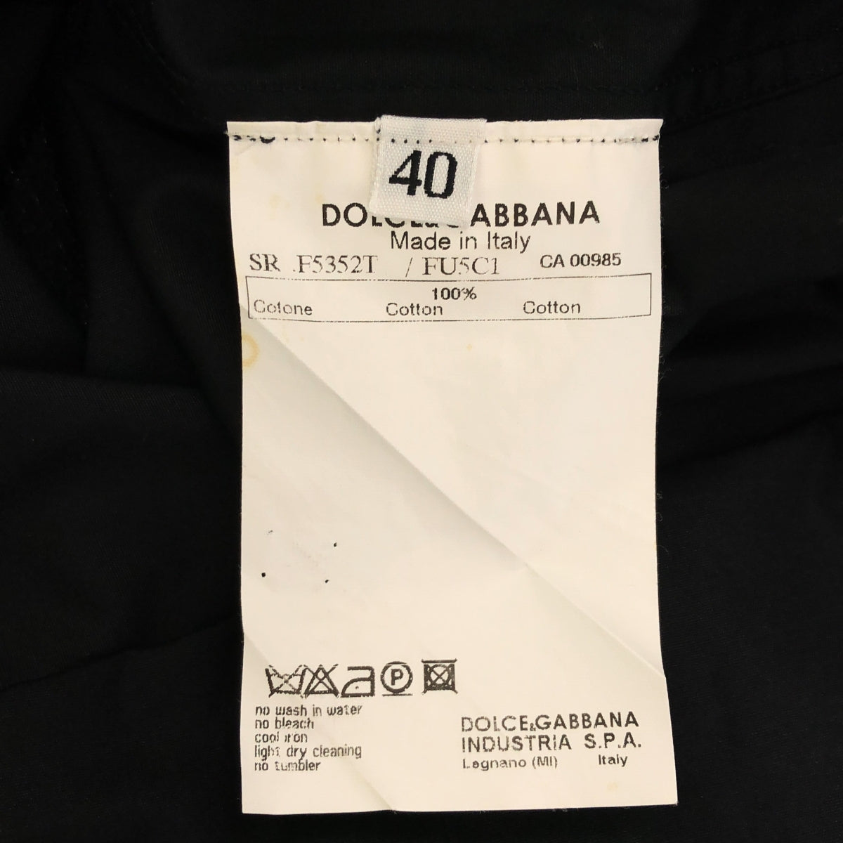 DOLCE＆GABBANA / ドルチェ＆ガッバーナドルガバ | コットン 異素材切替 クレリック ロングシャツ ワンピース | 40 | ブラック | レディース