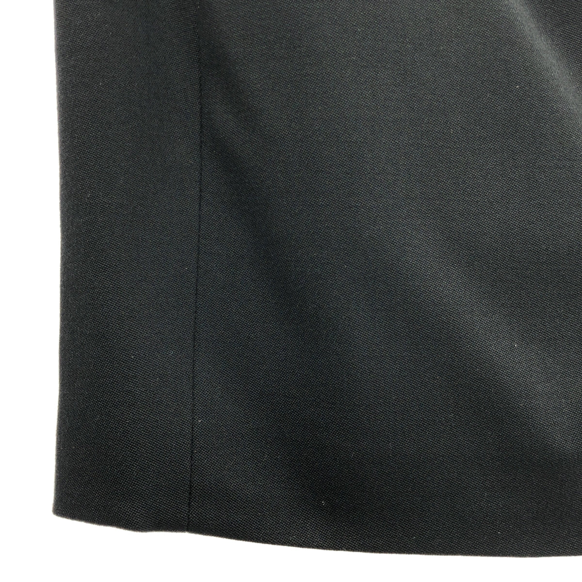 GUCCI | 羊毛雙調節標誌拉鍊後開衩裙 / 全襯裡 | 尺寸 44 | 黑色 | 女款