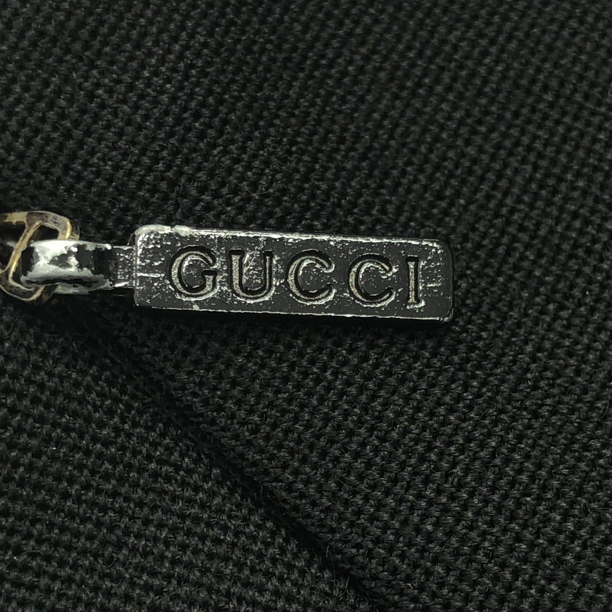 GUCCI / 구찌 | 울 더블 어저스터 로고 지퍼 백 슬릿 스커트 / 총 안감 | 44 | 여성