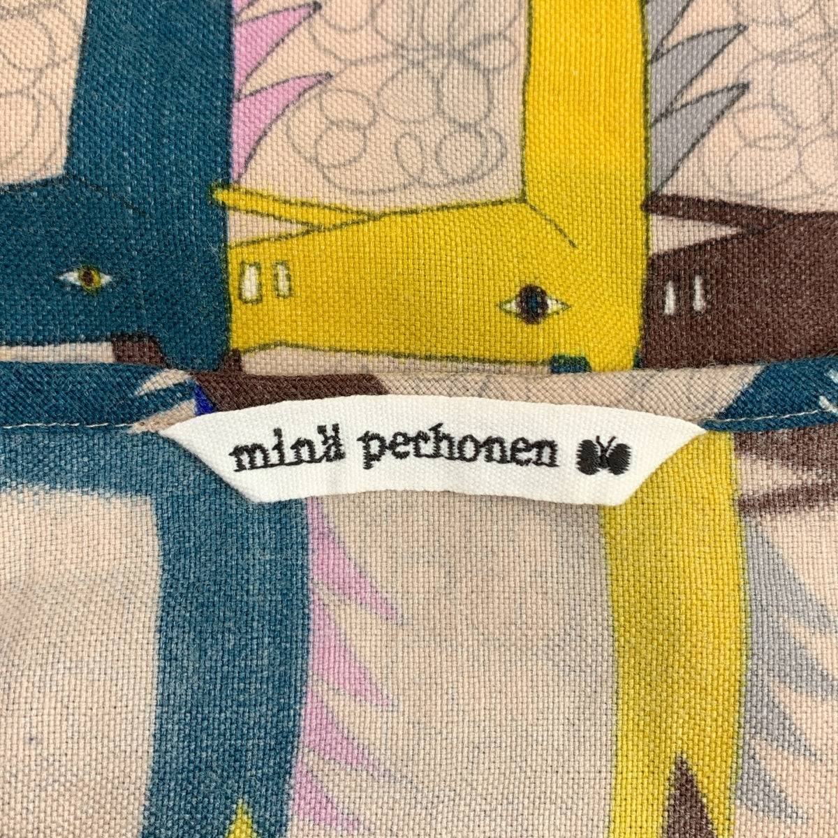 mina perhonen / ミナペルホネン | thoroughbred / サラブレッド 総柄 オーバー カットソー ブラウス | 38 | レディース