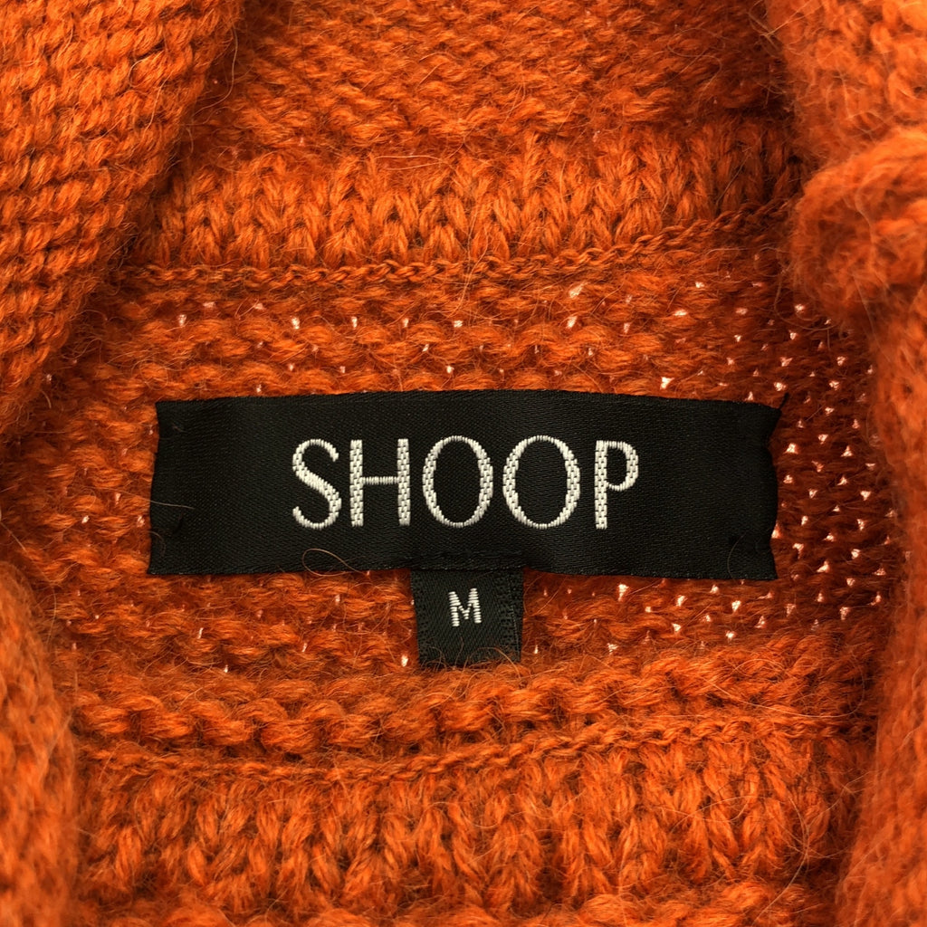 【美品】  SHOOP / シュープ | 2021AW | mori sweater / ステッチワーク ニット プルオーバー | M | オレンジ | メンズ