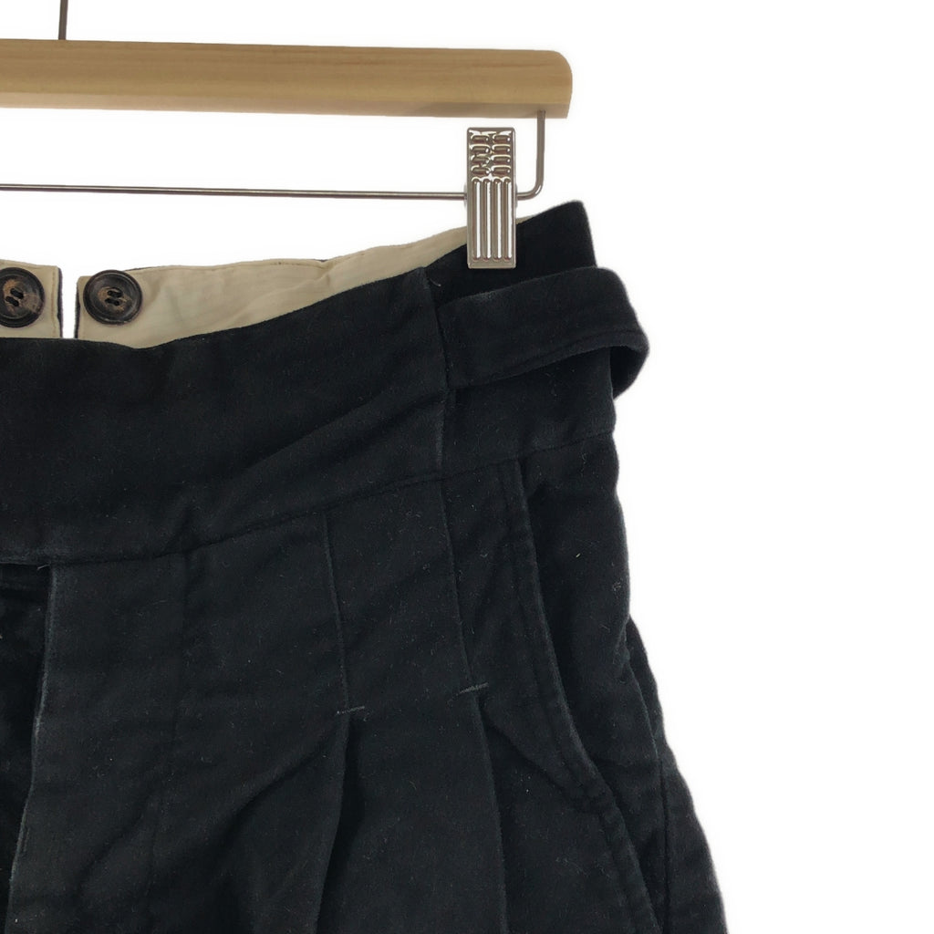 JOHN ALEXANDER SKELTON / ジョンアレキサンダースケルトン | 2024AW | コットン モールスキン 2タック サイドアジャスター パンツ | XS | メンズ