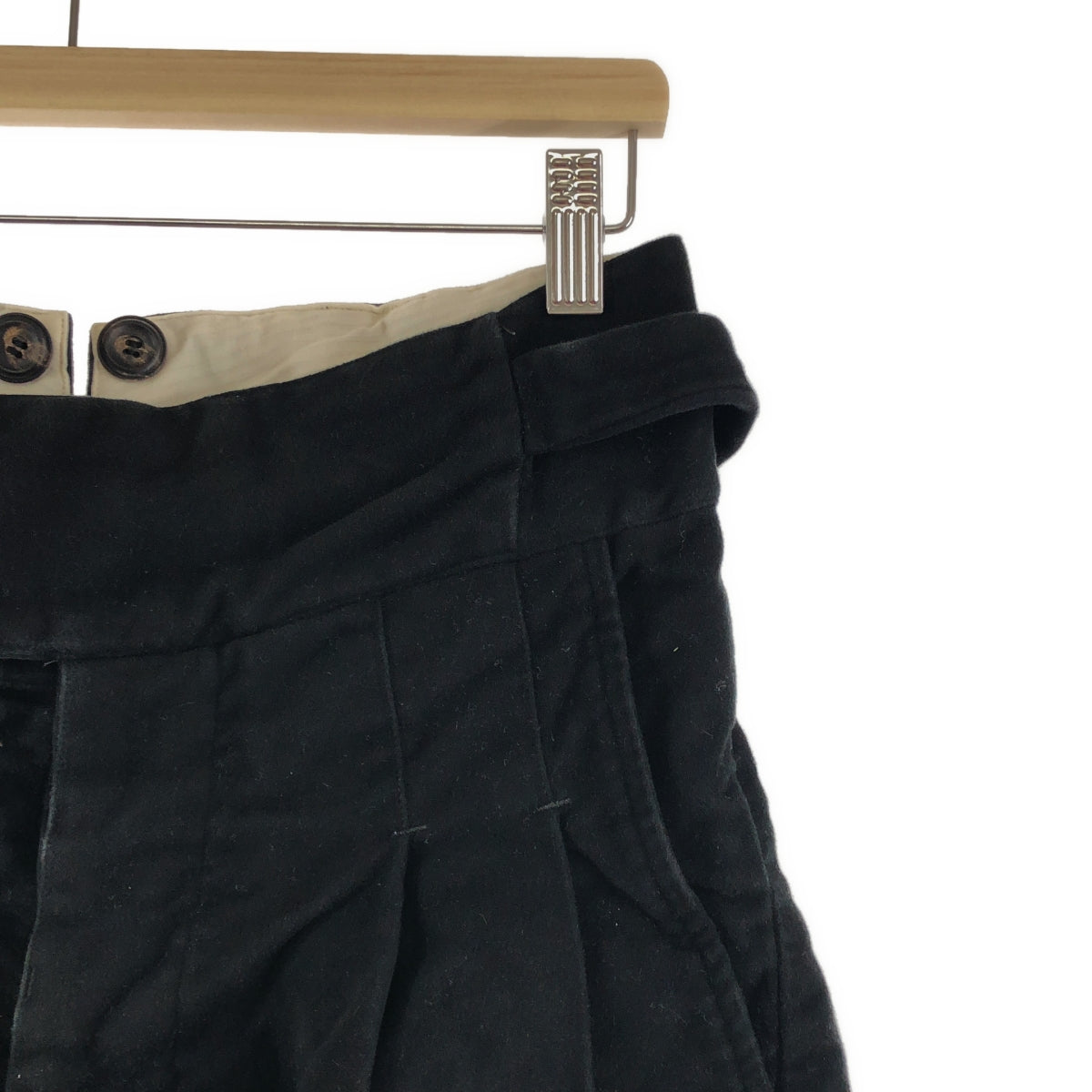 JOHN ALEXANDER SKELTON / ジョンアレキサンダースケルトン | 2024AW | コットン モールスキン 2タック サイドアジャスター パンツ | XS | メンズ