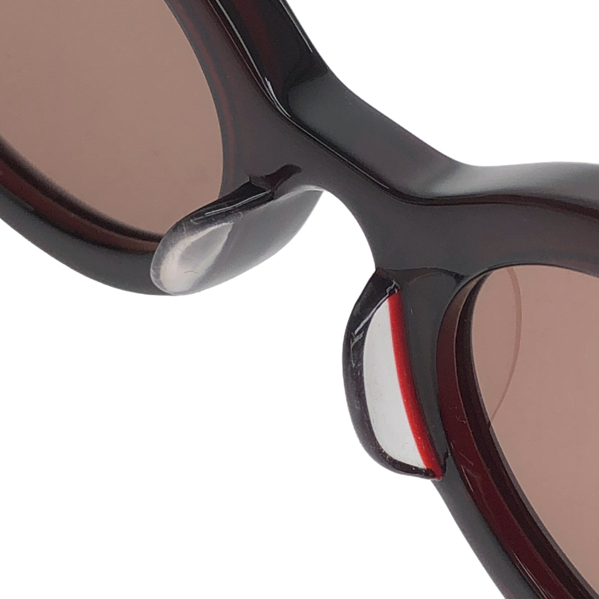 【신품】 FETICO / 페티코 | 2025SS | × BLANC 블랑 / OVAL TELEVISON CUT SUNGLASSES 타원형 선글라스 | F | 다크 레드 | 여성