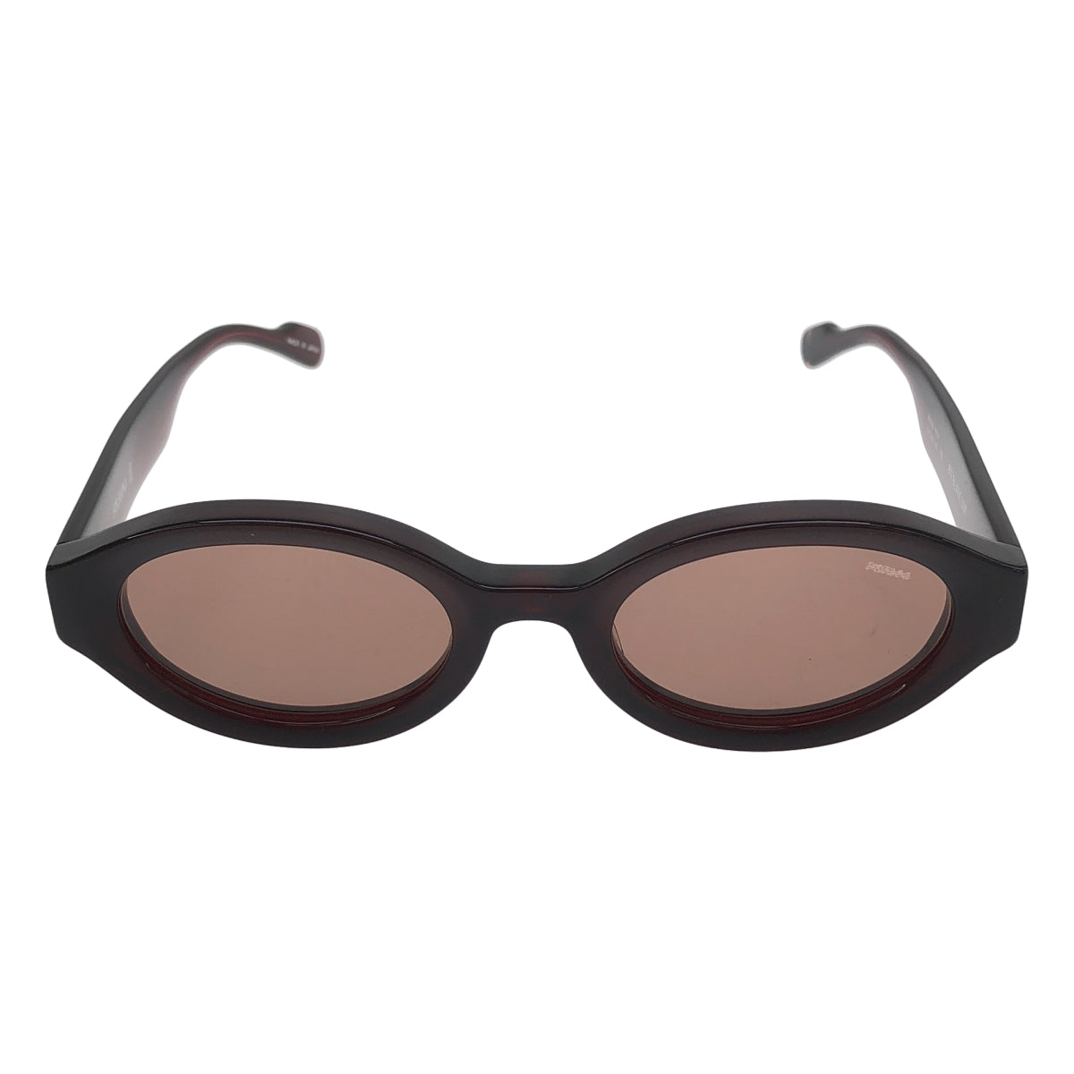 【신품】 FETICO / 페티코 | 2025SS | × BLANC 블랑 / OVAL TELEVISON CUT SUNGLASSES 타원형 선글라스 | F | 다크 레드 | 여성