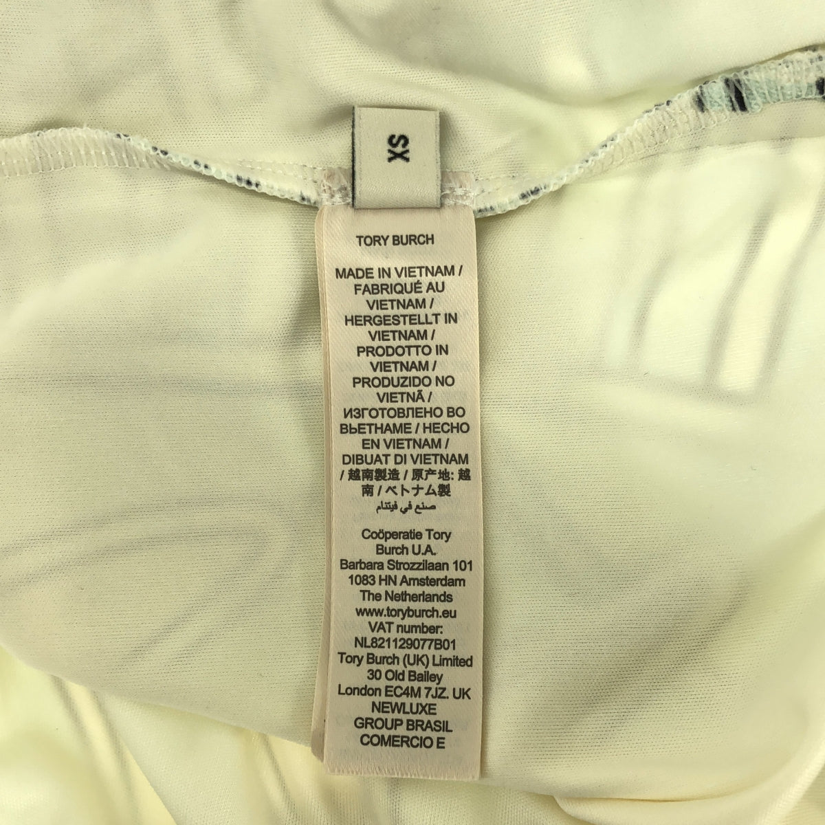 TORY BURCH / トリーバーチ | ポロ 総柄 サイドスリット ロングワンピース | XS | レディース