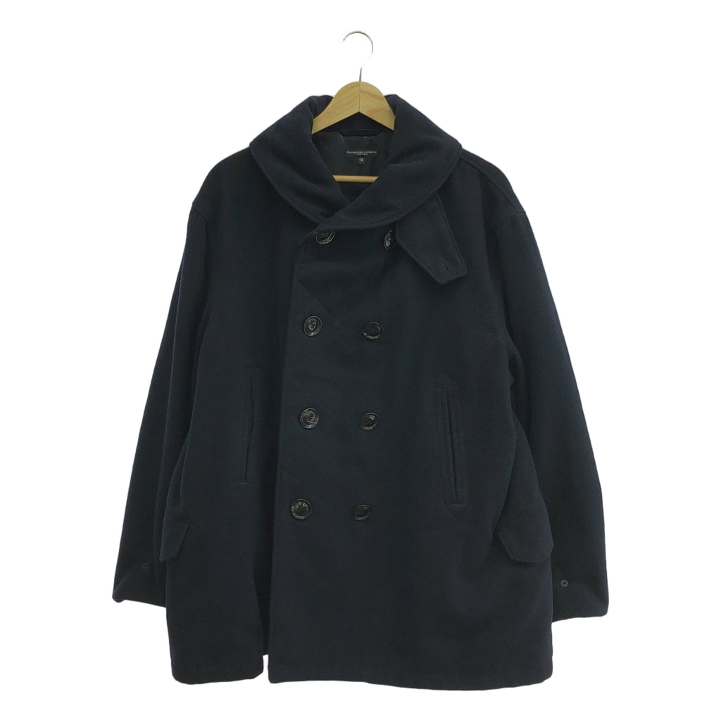 Engineered Garments / エンジニアドガーメンツ | 2022AW | LH Pea Coat Polyester Fake Melton Pコート ピーコート ポリエステルフェイクメルトン | S | ネイビー | メンズ