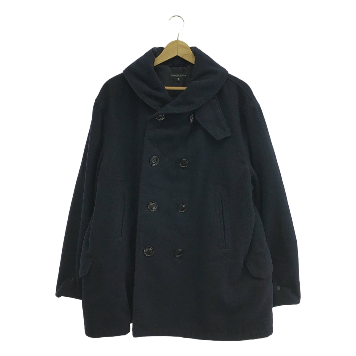 Engineered Garments / エンジニアドガーメンツ | 2022AW | LH Pea Coat Polyester Fake Melton Pコート ピーコート ポリエステルフェイクメルトン | S | ネイビー | メンズ