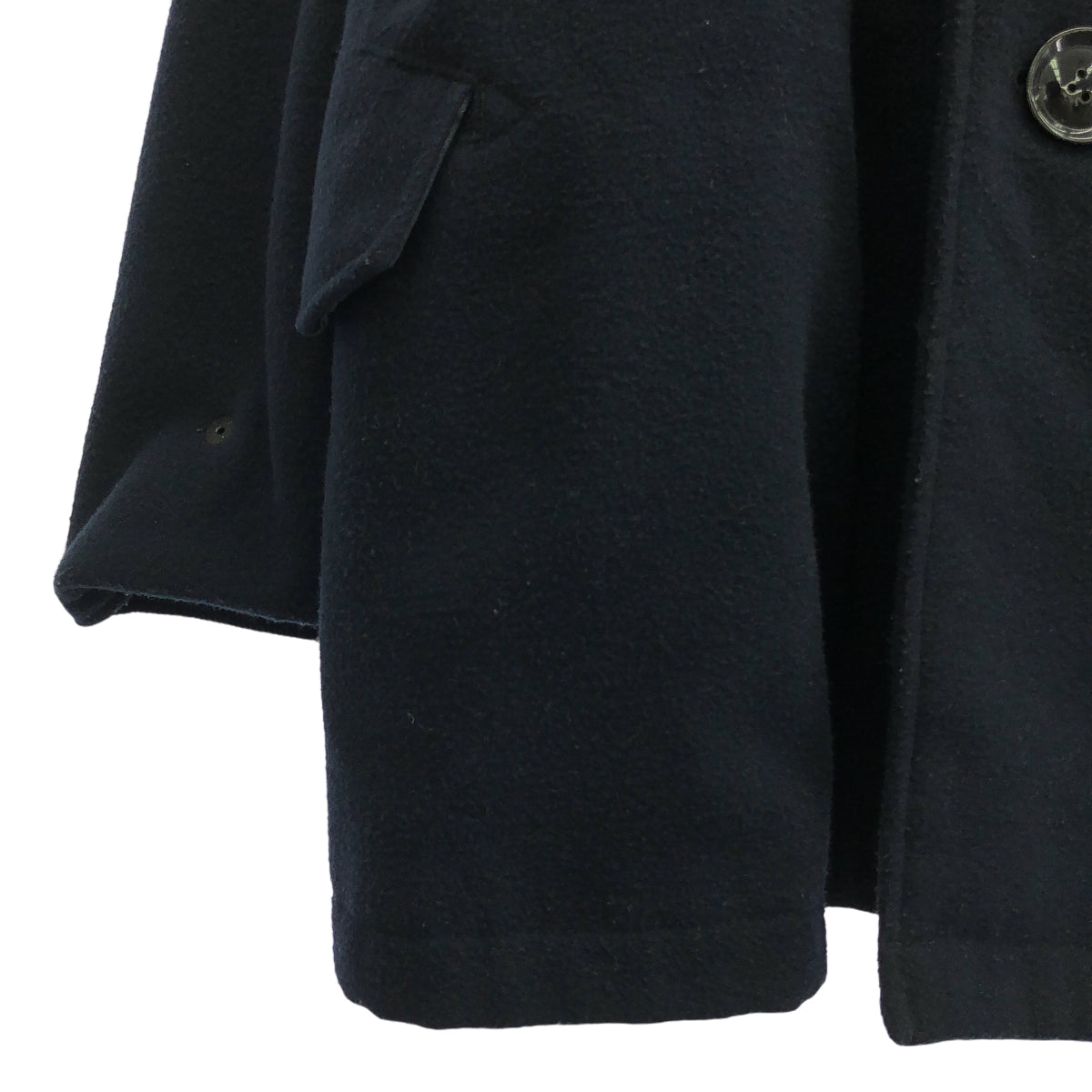 Engineered Garments / エンジニアドガーメンツ | 2022AW | LH Pea Coat Polyester Fake Melton Pコート ピーコート ポリエステルフェイクメルトン | S | ネイビー | メンズ