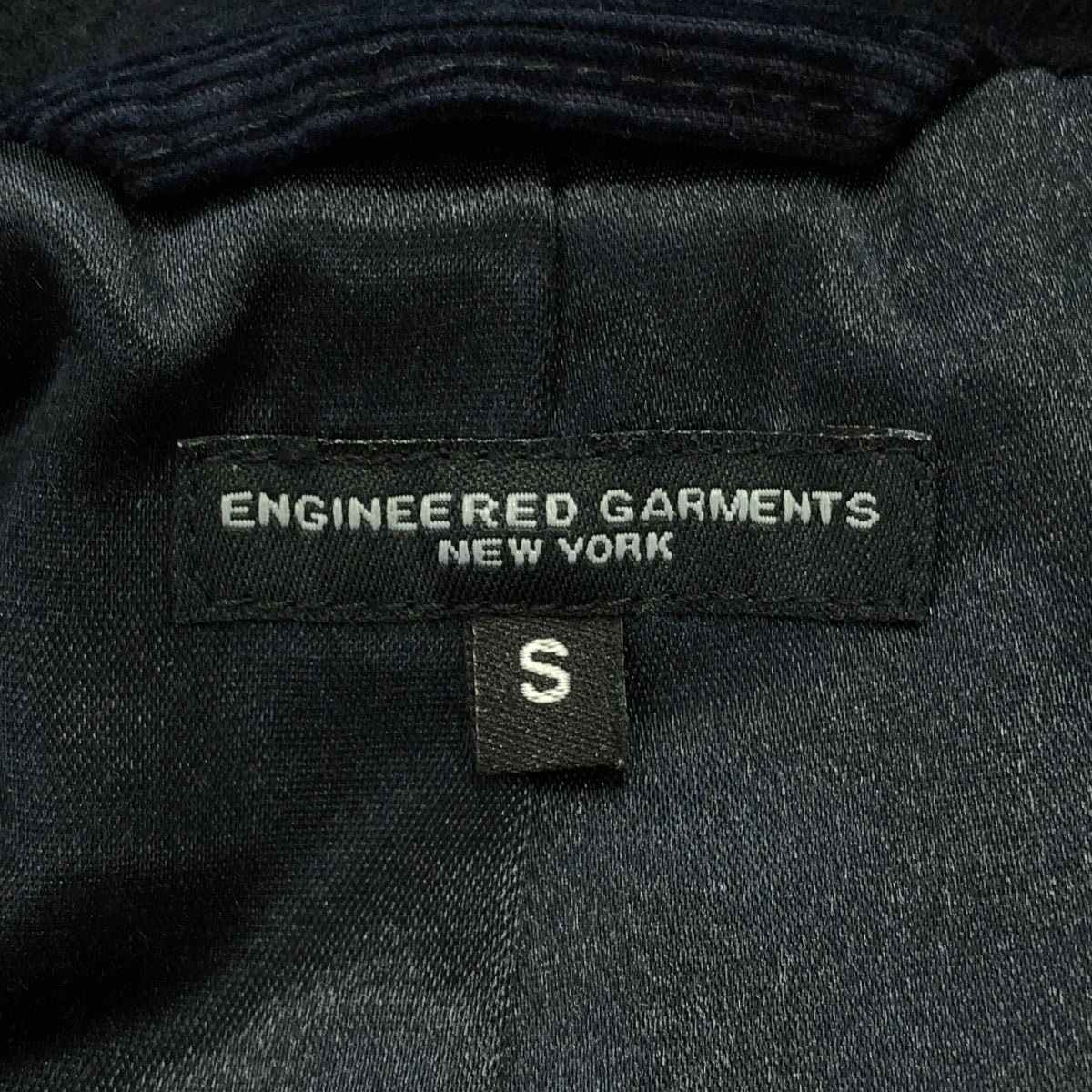 Engineered Garments / エンジニアドガーメンツ | 2022AW | LH Pea Coat Polyester Fake Melton Pコート ピーコート ポリエステルフェイクメルトン | S | ネイビー | メンズ